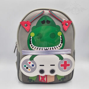 Loungefly Disney Pixar Toy Story Rex Game Green Gray Mini Backpack Bag New